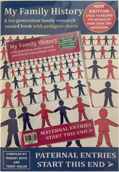 My Family History – A ten generation family research record book with pedigree charts